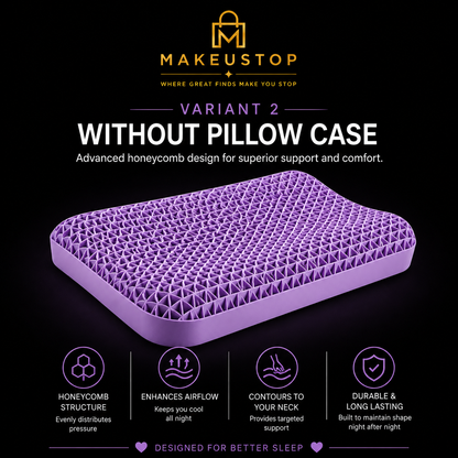 Premium Cervical Support Pillow – Breathable & Washable Comfort