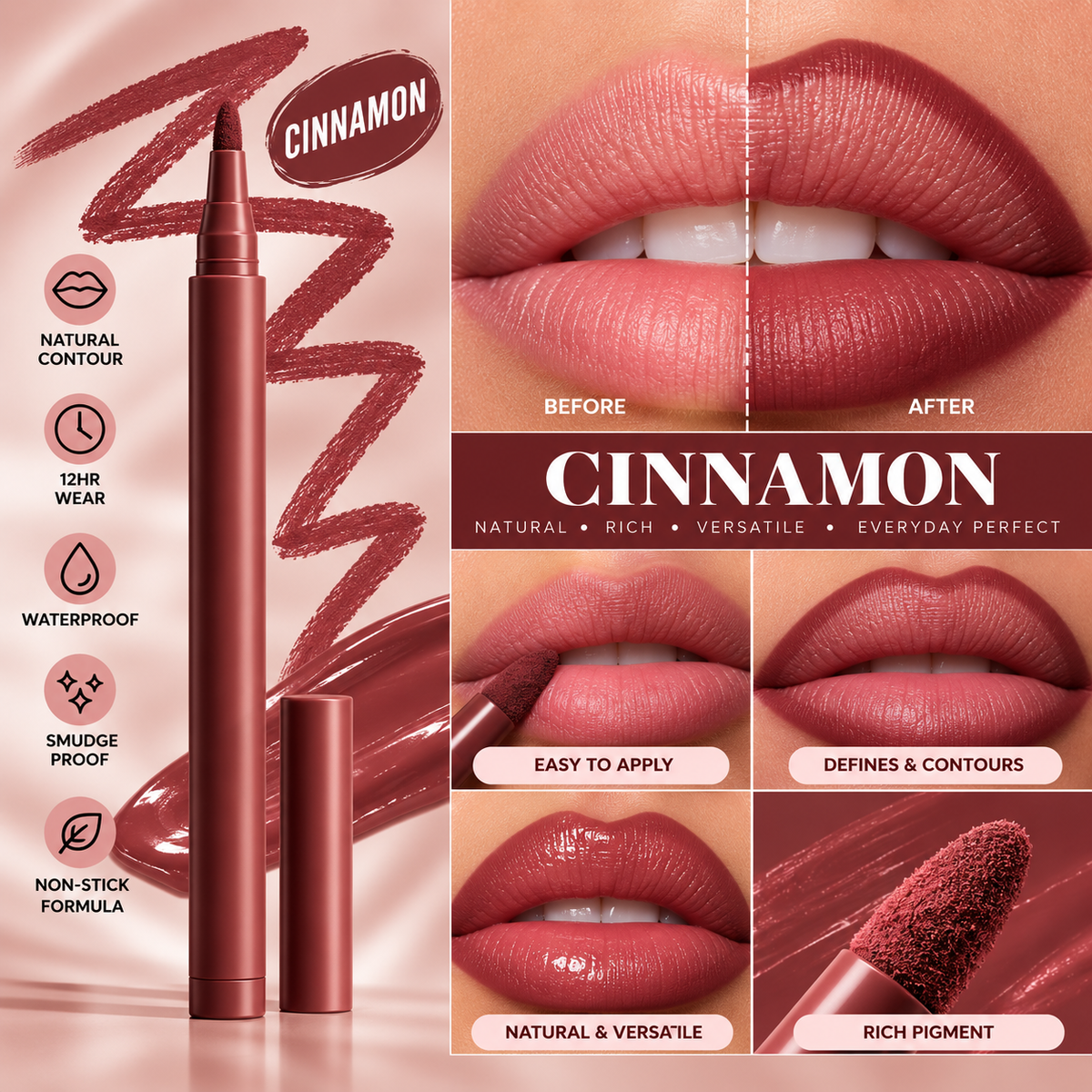 MAKEUSTOP™ Velvet Matte Lip Liner