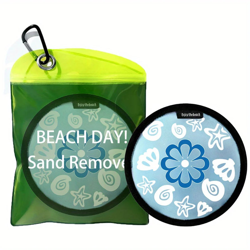 MAKEUSTOP™ Premium Beach Sand Remover Pad – Reusable Sand Cleaning Pad for Skin, Feet, Towels, Beach Gear & Travel